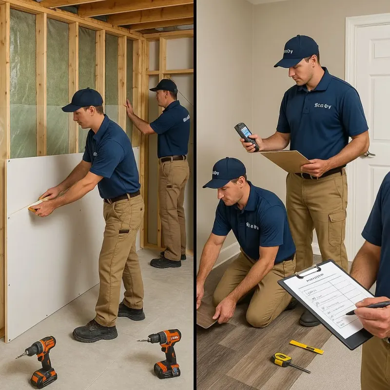 Repairs and Reconstruction process in Strong, ME